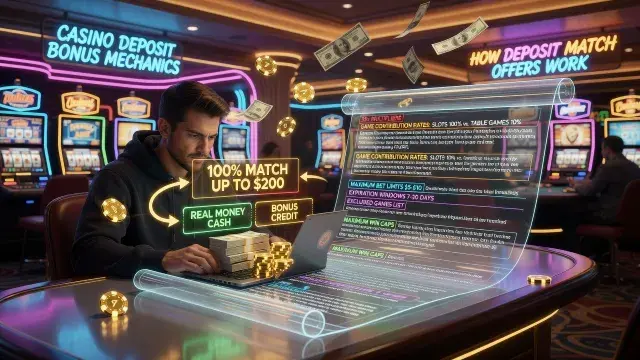 Casino Deposit Bonus Meaning: How Deposit Match Offers Work and What Terms and Wagering Requirements to Check