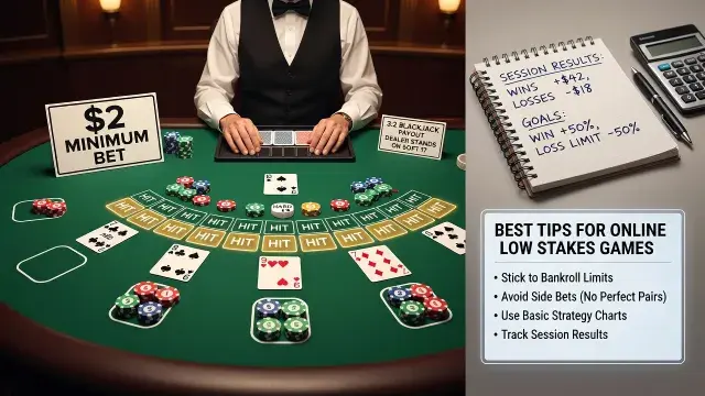 Low Stakes Blackjack Strategy: Bankroll Management, Rules & Odds, and the Best Tips for Online Low Stakes Games