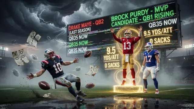 Maye's Collapse and Purdy's Rise Reshape Fantasy Quarterback Rankings